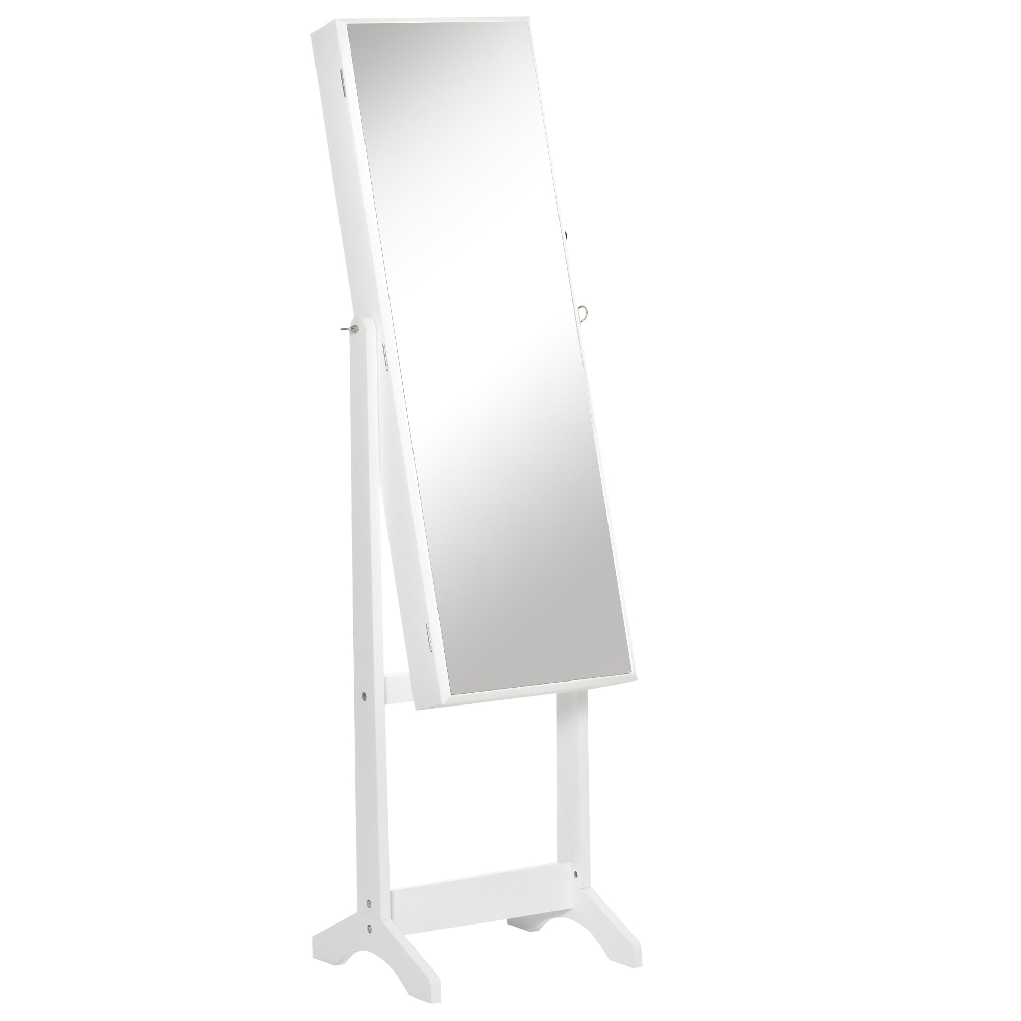 Mirrored Jewellery Storage Cabinet 46cm Wide - Velmora
