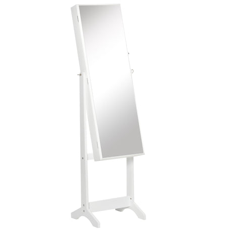 Mirrored Jewellery Storage Cabinet 46cm Wide - Velmora
