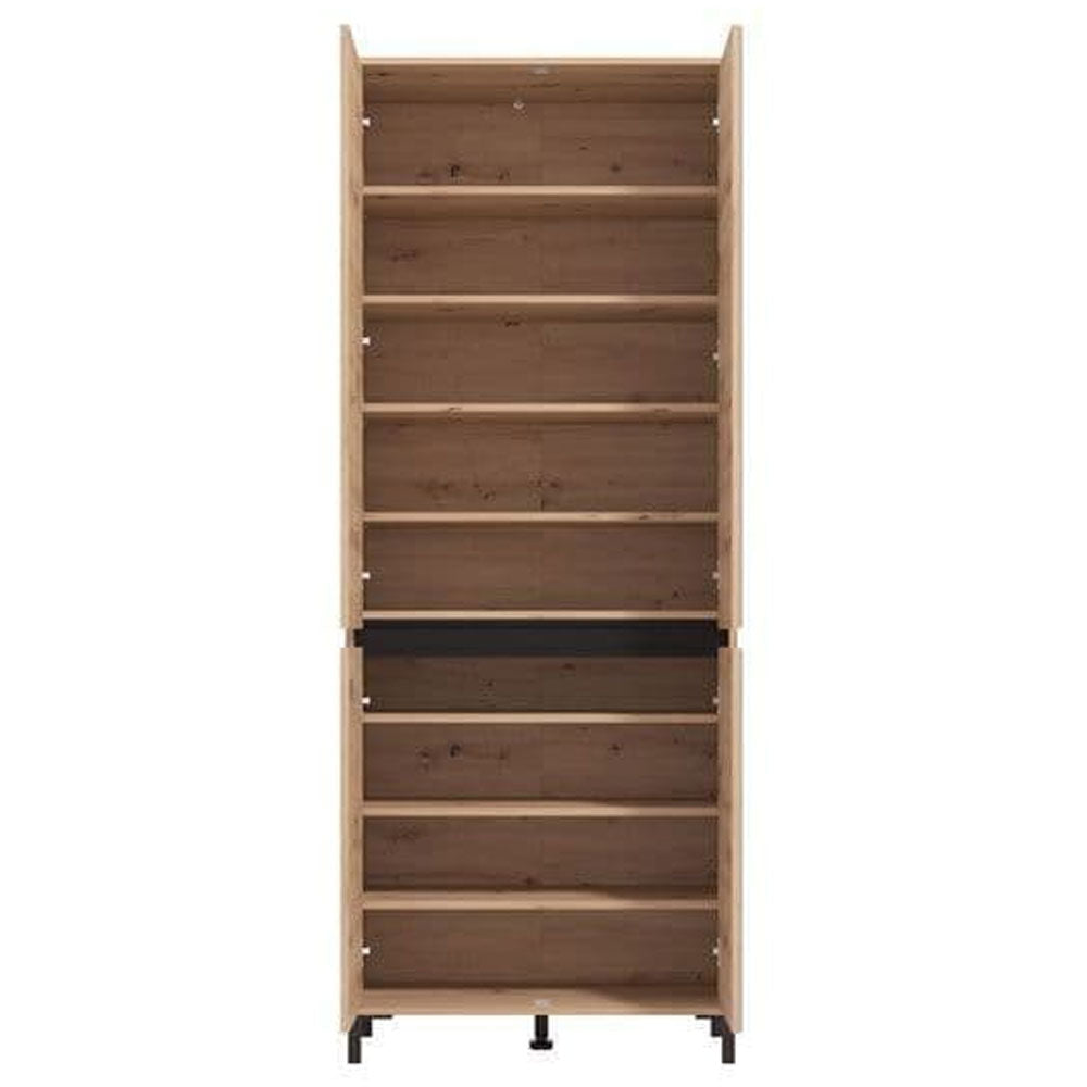 Mirrored Shoe Storage Cabinet Tall With 4 Doors - Toshiba