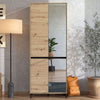 Mirrored Shoe Storage Cabinet Tall With 4 Doors - Toshiba