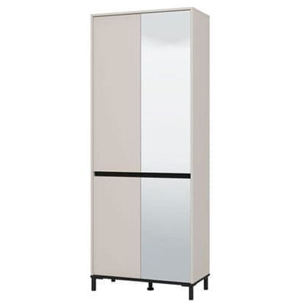 Mirrored Shoe Storage Cabinet Tall With 4 Doors - Toshiba