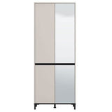 Mirrored Shoe Storage Cabinet Tall With 4 Doors - Toshiba