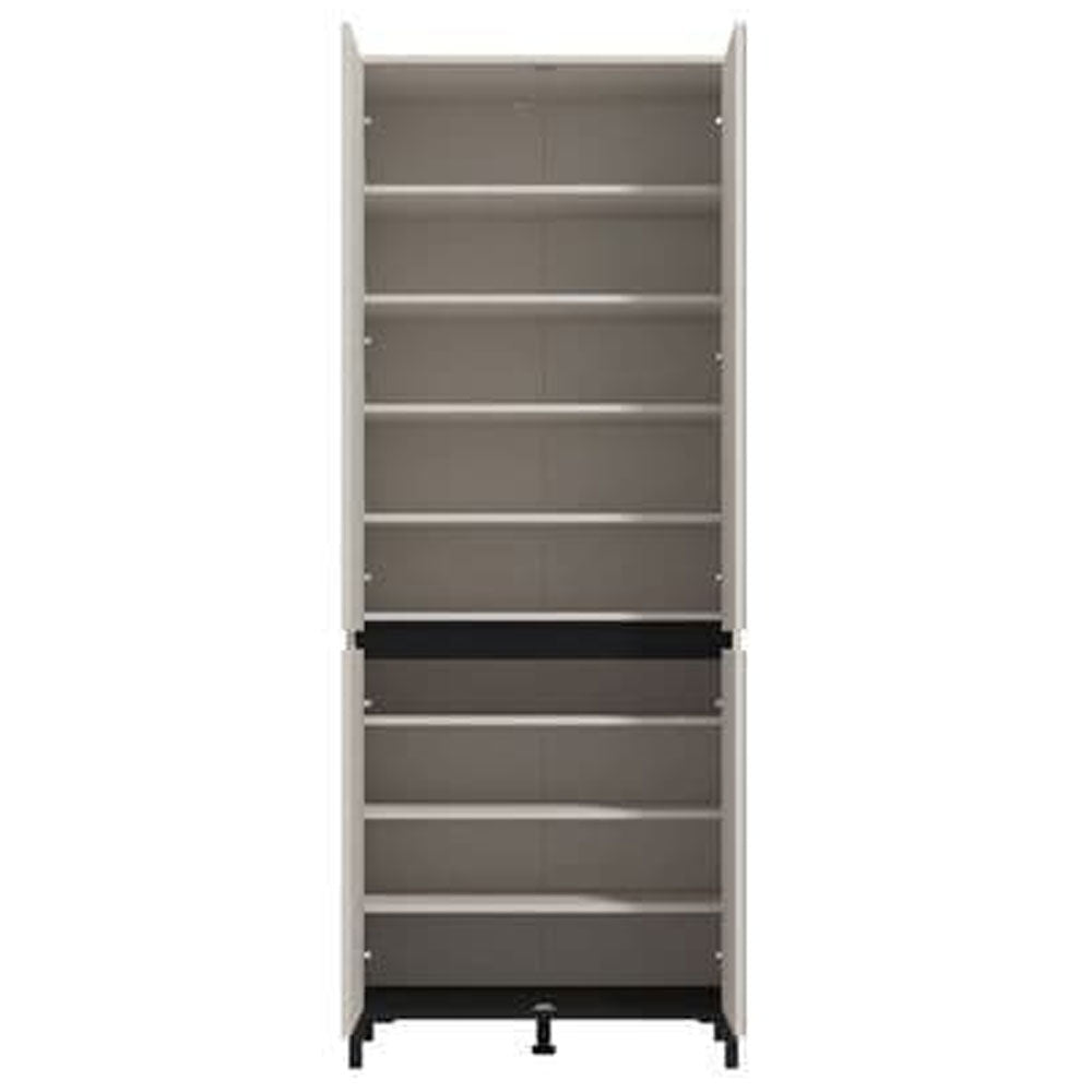 Mirrored Shoe Storage Cabinet Tall With 4 Doors - Toshiba