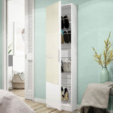 Mirrored Shoe Storage Cabinet With 1 Door - Girona