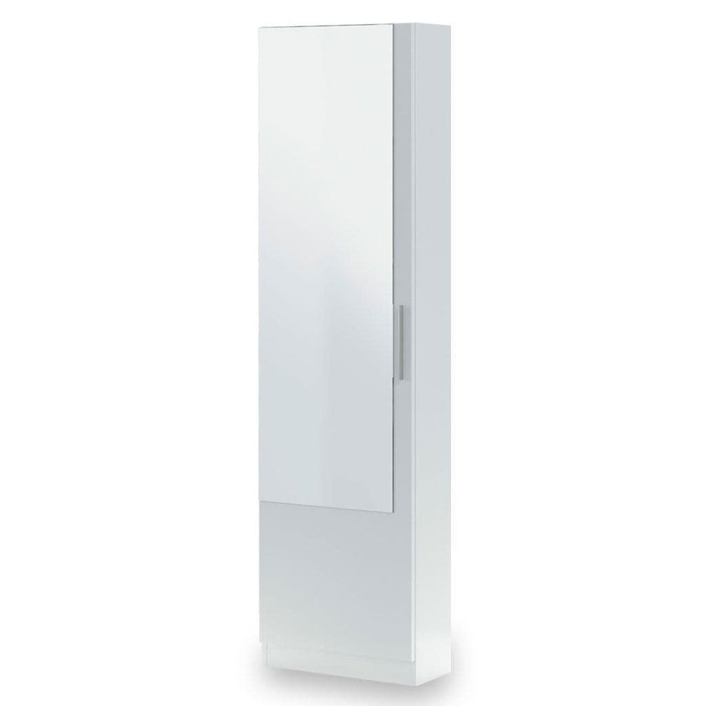 Mirrored Shoe Storage Cabinet With 1 Door - Girona