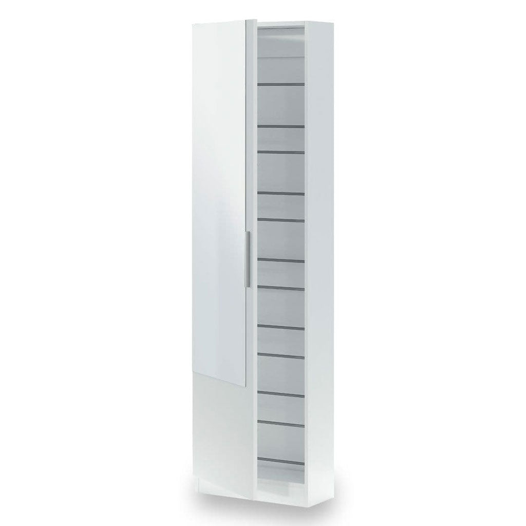 Mirrored Shoe Storage Cabinet With 1 Door - Girona