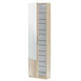 Mirrored Shoe Storage Cabinet With 1 Door - Girona