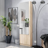 Mirrored Shoe Storage Cabinet With 1 Door - Girona