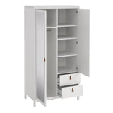 Mirrored Wardrobe With 2 Doors And 2 Drawers - Barcelona