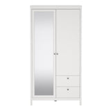 Mirrored Wardrobe With 2 Doors And 2 Drawers - Madrid