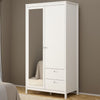 Mirrored Wardrobe With 2 Doors And 2 Drawers - Madrid