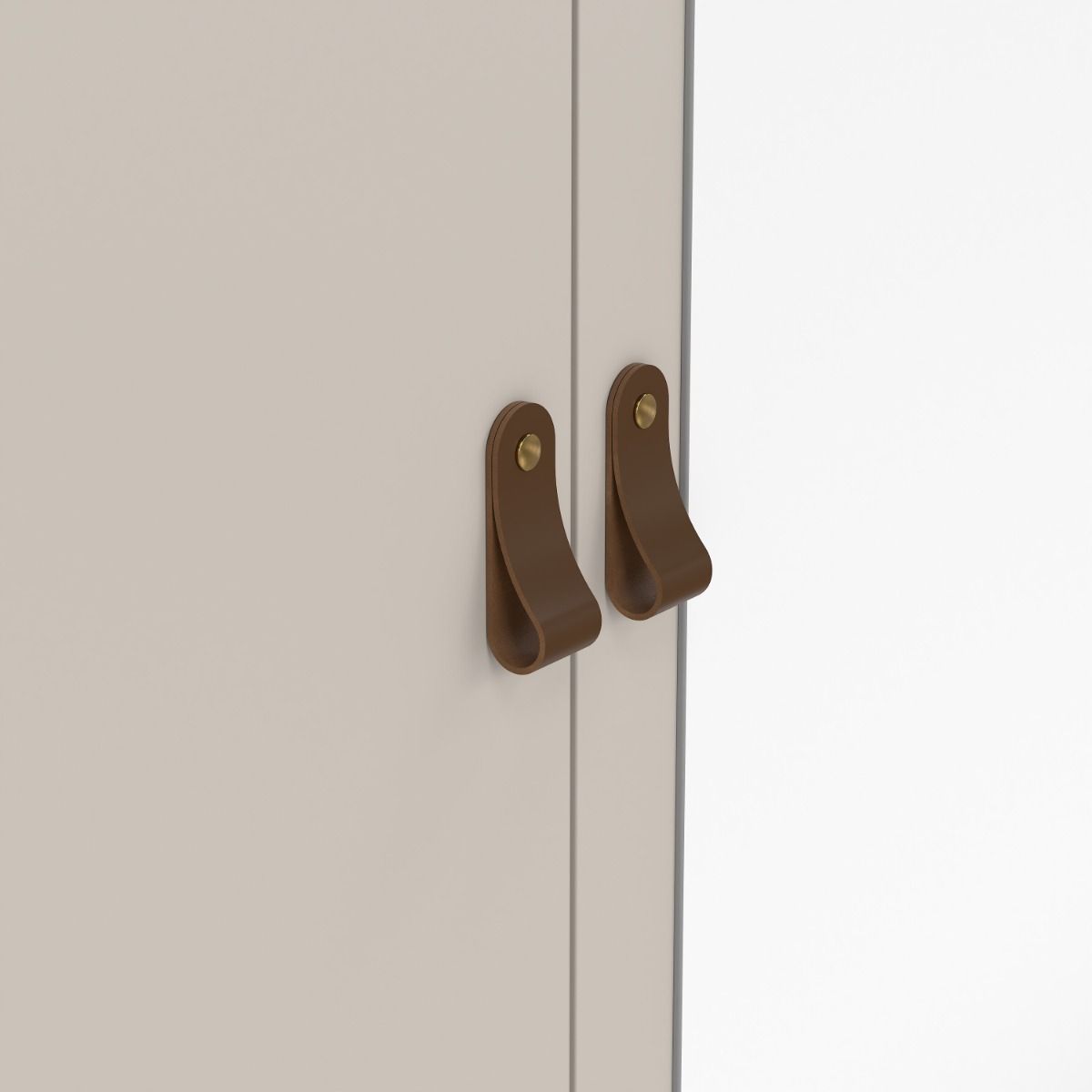 Mirrored Wardrobe With 3 Doors And 2 Drawers - Barcelona
