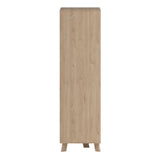 Mirrored Wardrobe With 3 Doors And 2 Drawers In White Fronts - Ikast