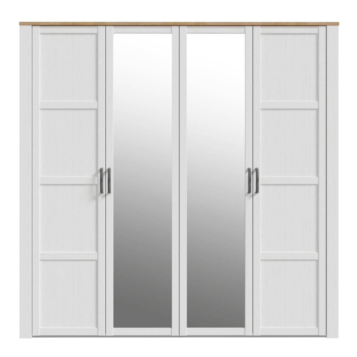 Mirrored Wardrobe Large With 4 Doors - Bohol