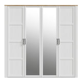 Mirrored Wardrobe Large With 4 Doors - Bohol