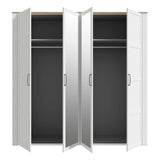 Mirrored Wardrobe Large With 4 Doors - Bohol