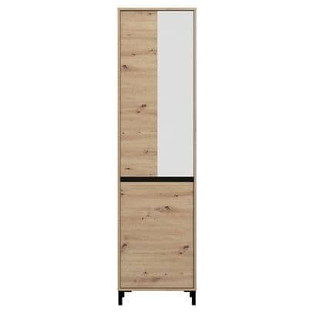 Mirrored Wardrobe Narrow With 2 Doors - Rogers