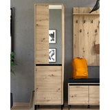 Mirrored Wardrobe Narrow With 2 Doors - Rogers