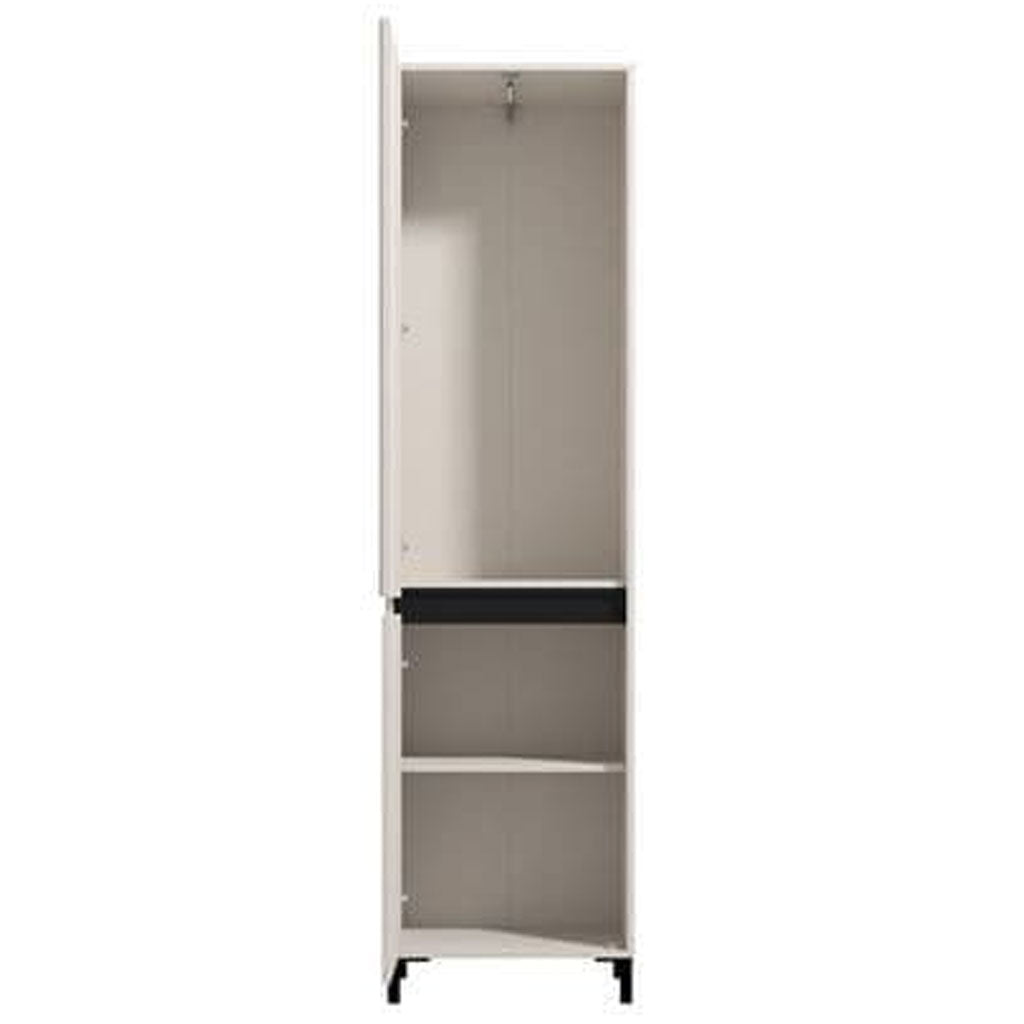 Mirrored Wardrobe Narrow With 2 Doors - Rogers