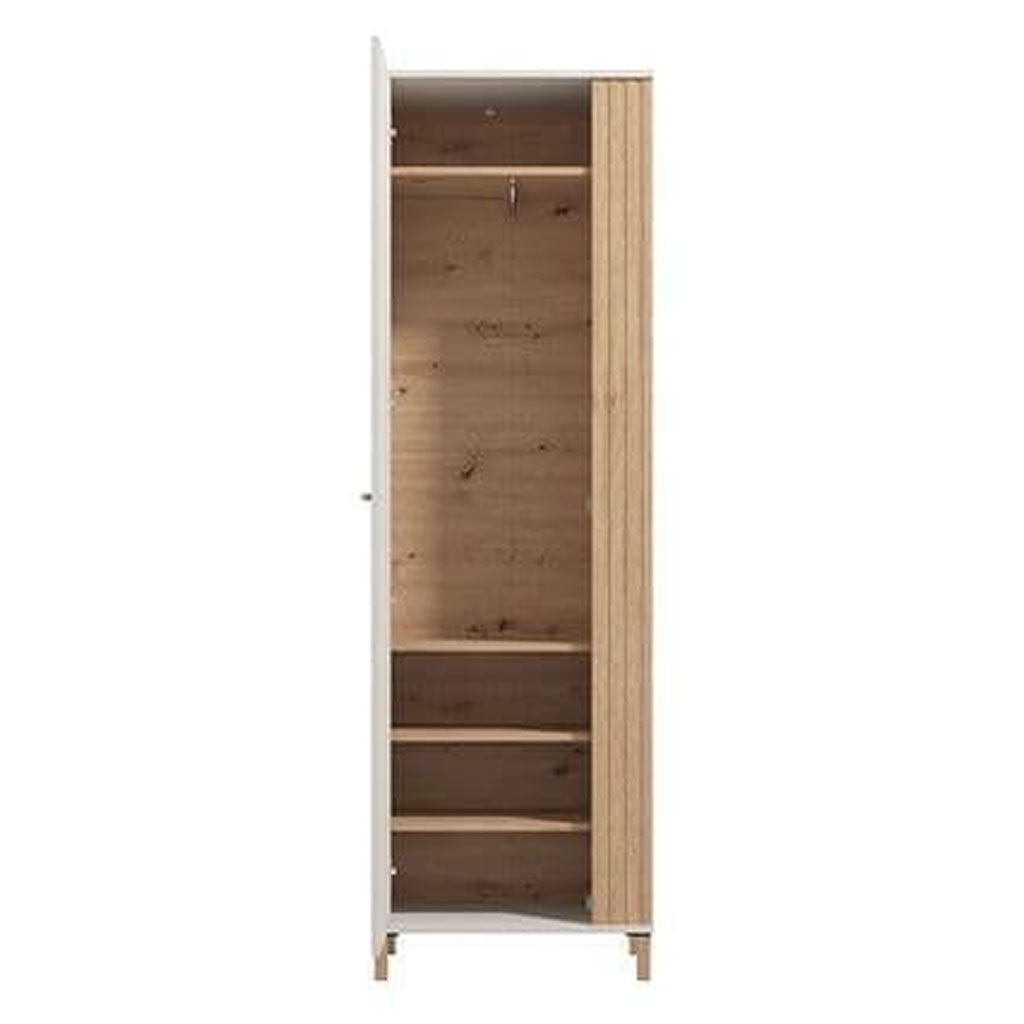 Mirrored Wardrobe Slim With 1 Door - Grant
