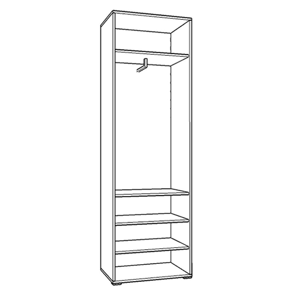 Mirrored Wardrobe With 2 Doors - Myrtle