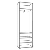 Mirrored Wardrobe With 2 Doors - Myrtle