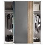 Mirrored Wardrobe With 2 Sliding Doors - Berno