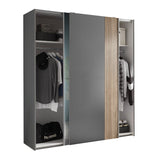 Mirrored Wardrobe With 2 Sliding Doors - Berno