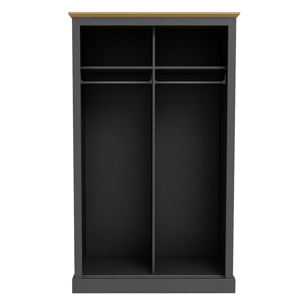 Mirrored Wardrobe With 2 Sliding Doors - Devon