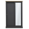 Mirrored Wardrobe With 2 Sliding Doors - Devon