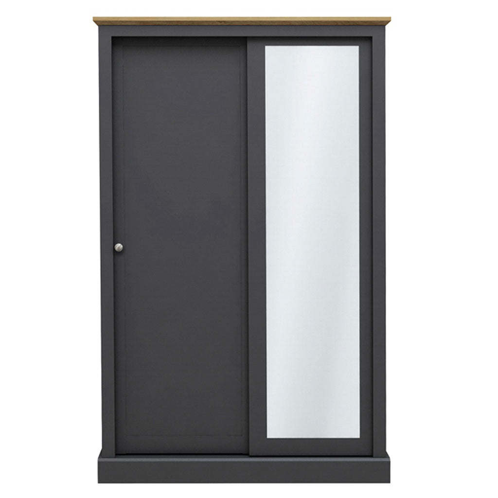 Mirrored Wardrobe With 2 Sliding Doors - Devon