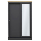 Mirrored Wardrobe With 2 Sliding Doors - Devon