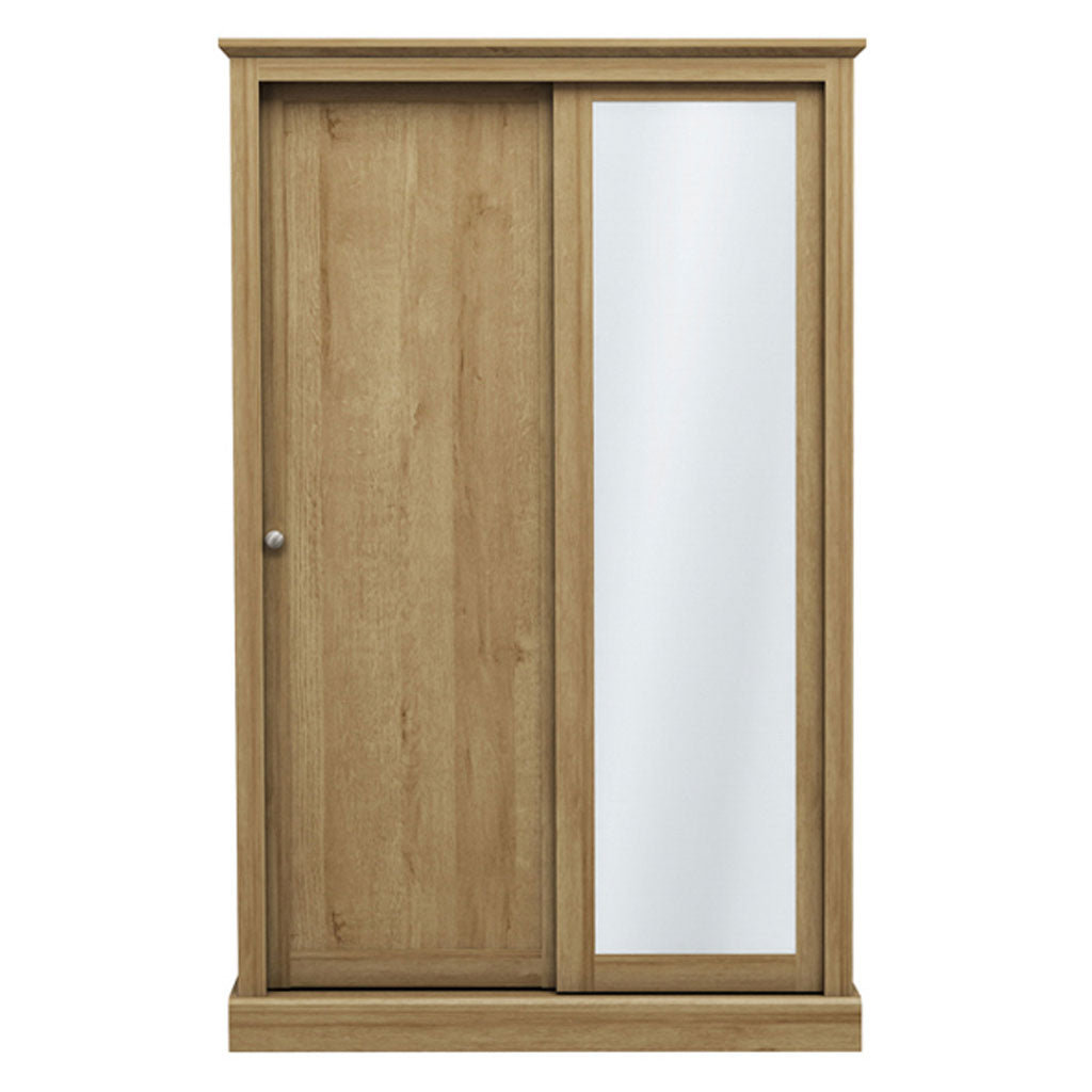 Mirrored Wardrobe With 2 Sliding Doors - Devon