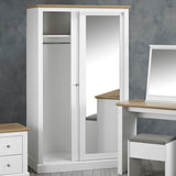 Mirrored Wardrobe With 2 Sliding Doors - Devon