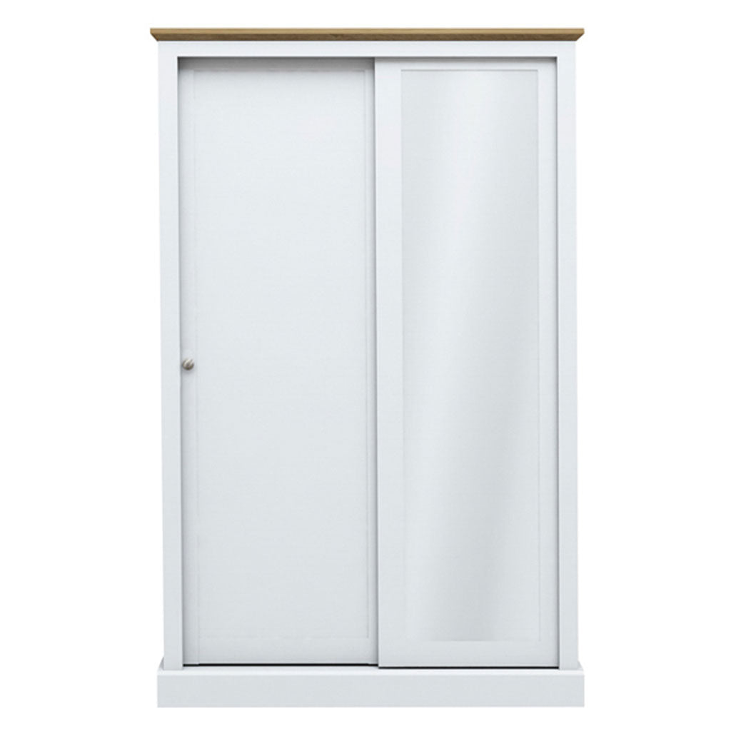 Mirrored Wardrobe With 2 Sliding Doors - Devon