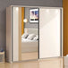 Mirrored Wardrobe With 2 Sliding Doors - Grant