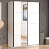Mirrored Wardrobe With 2 Sliding Doors - Norman