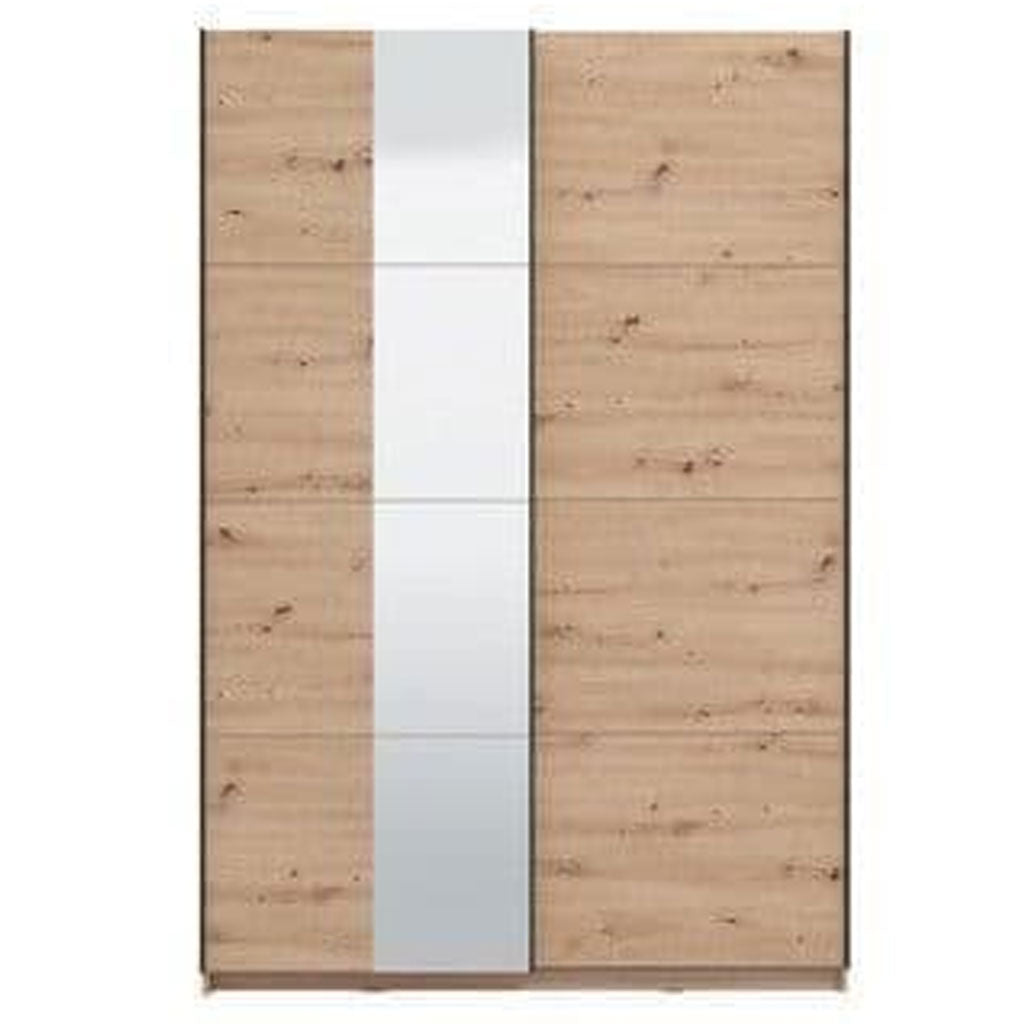 Mirrored Wardrobe With 2 Sliding Doors - Norman