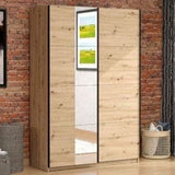 Mirrored Wardrobe With 2 Sliding Doors - Norman