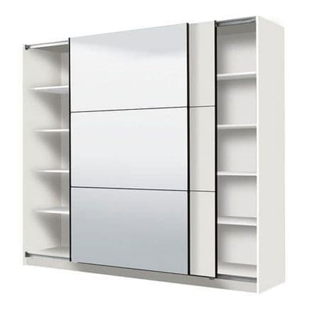 Mirrored Wardrobe With 2 Sliding Doors - Valentine