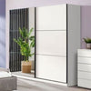 Mirrored Wardrobe With 2 Sliding Doors - Valentine