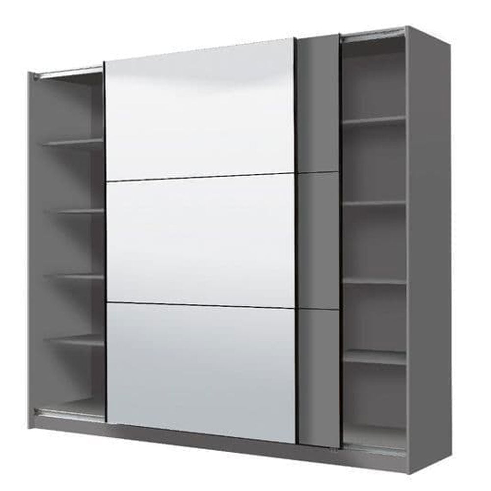 Mirrored Wardrobe With 2 Sliding Doors - Valentine