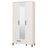 Mirrored Wardrobe With 3 Doors And 1 Drawer - Sanger