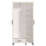 Mirrored Wardrobe With 3 Doors And 1 Drawer - Sanger