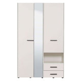 Mirrored Wardrobe With 3 Doors And 2 Drawers - Lima