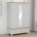 Mirrored Wardrobe With 3 Doors And 2 Drawers - Windsor