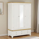 Mirrored Wardrobe With 3 Doors And 2 Drawers - Windsor