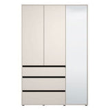 Mirrored Wardrobe With 3 Doors And 3 Drawers - Kyle