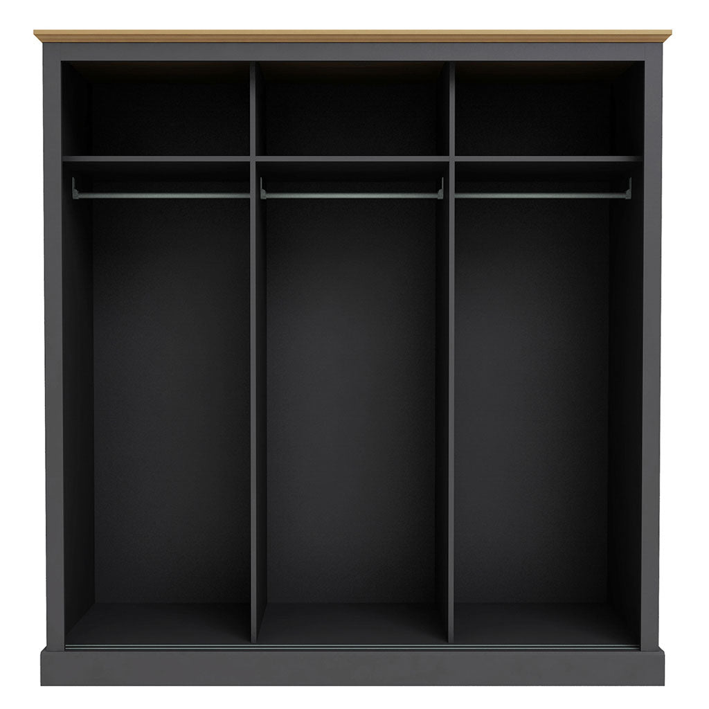 Mirrored Wardrobe With 3 Sliding Doors - Devon