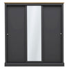 Mirrored Wardrobe With 3 Sliding Doors - Devon
